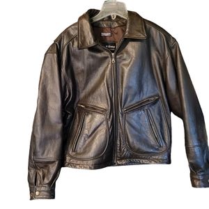 Wilson's Leather brown men's bomber jacket- M